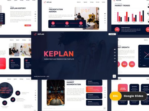 Keplan - Marketing Plan Google Slides Template WZ8XQMC