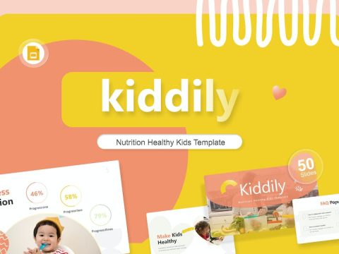 Kiddily Healthy Food Google Slides Template PHLTD29