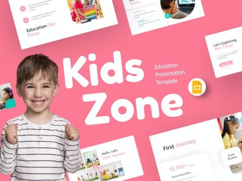 Kidszone Pink Creative Education Google Slides UWQ3BHF