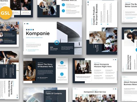 Kompanie - Company Profile Google Slides 7B62N2W