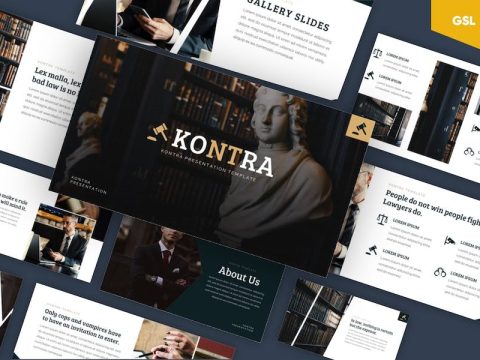 Kontra - Attourney & Lawyer Google Slides Template TRA5QNS