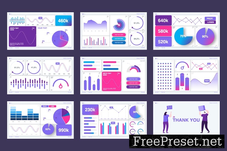 KPI Dashboard PowerPoint Template JFMEFTB