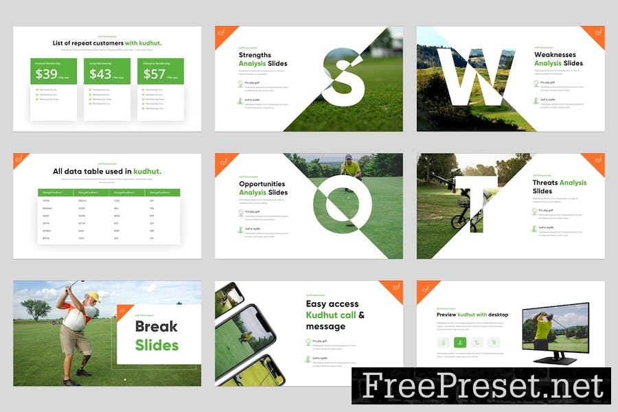 Kudhut- Golf & Multipurpose Google Slides Template L2RPZ9Y