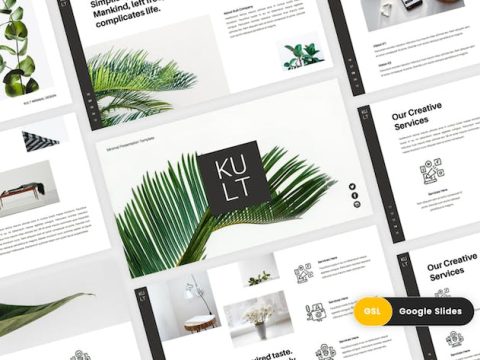 Kult - Minimal Creative Google Slides Template AZ2ZNZD