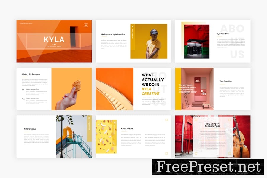 Kyla – Creative Business Google Slides Template E73NHRC