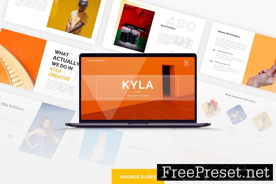 Kyla – Creative Business Google Slides Template E73NHRC