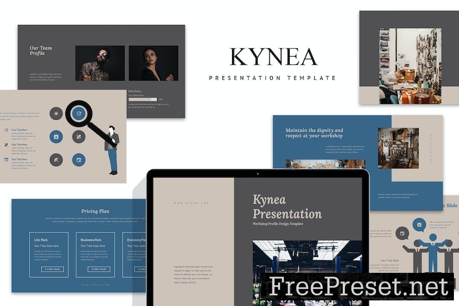 Kynea : Workshop Profile Google Slides Template 4EUXWSR