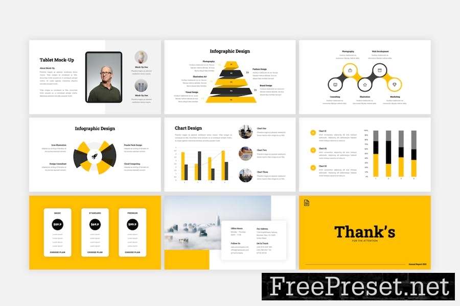 Lachor - Annual Report Google Slides Template SMTLE8F