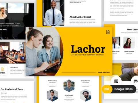 Lachor - Annual Report Google Slides Template SMTLE8F