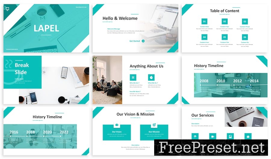 Lapel - Business Google Slide Template L9V92US