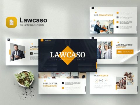 Lawcaso - Lawyer & Attorney Google Slides Template TDFNLH7