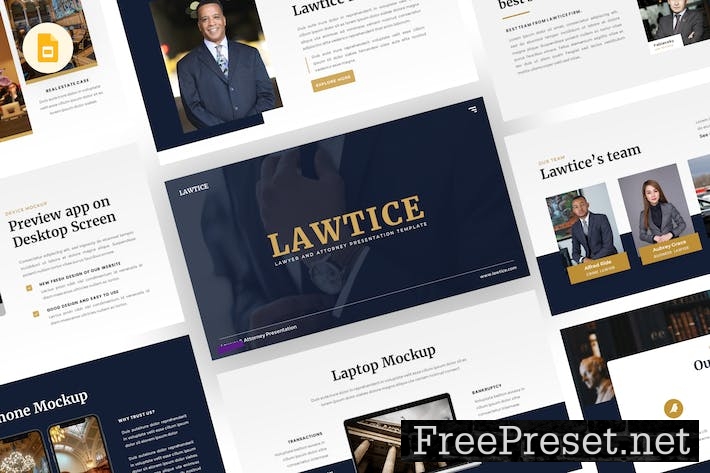 Lawtice - Lawyer Google Slides Template