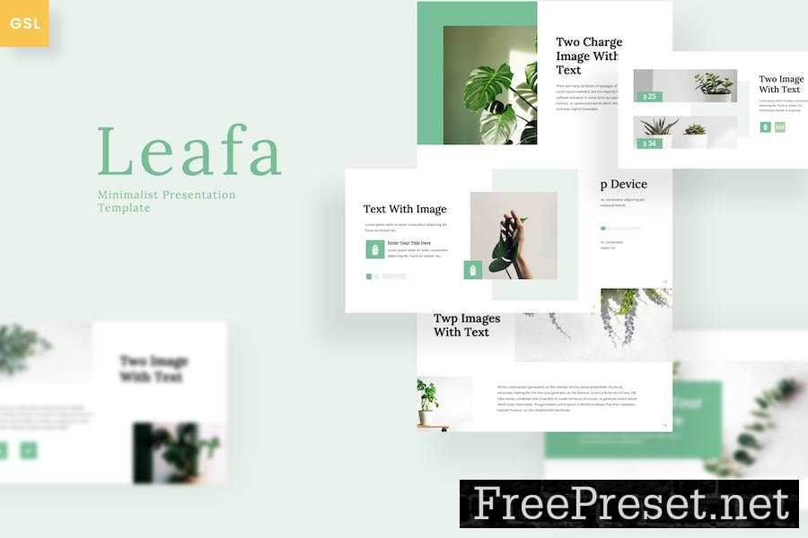 Leafa - Minimal Google Slides Template SFM4J6T