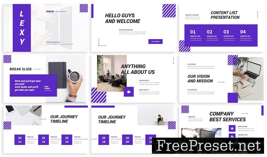 Lexy - Business Google Slide Template 7TL849B