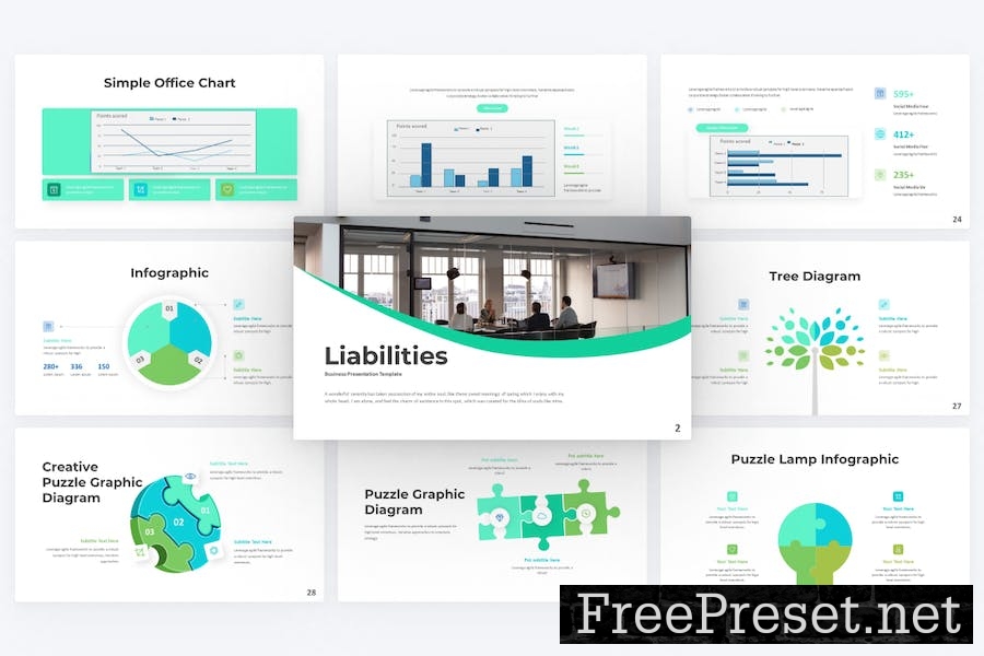 Liabilities Business Google Slides Template KACZG39