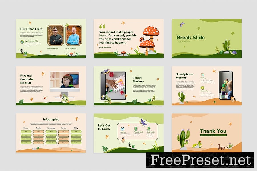 Life Science Slides Presentation Template WHEC4NF