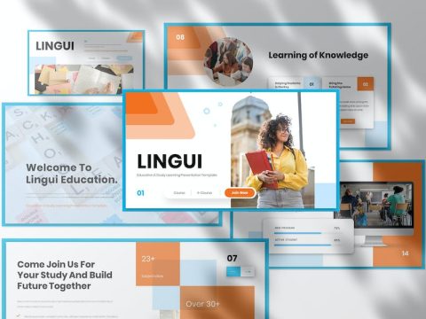 Lingui - Education Presentation Google Slide BHCLKMR