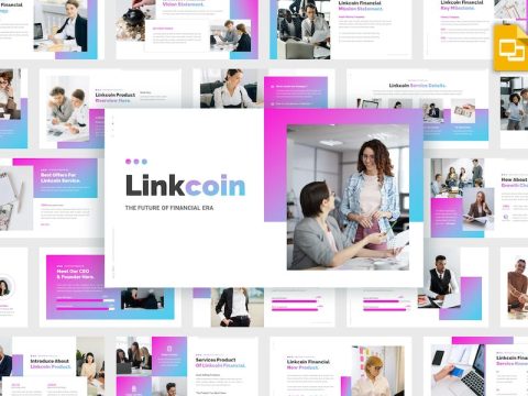 Linkcoin - Fintech Google Slides Template FY6R7MU