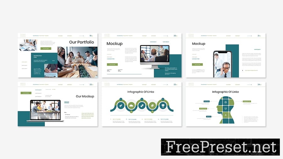 Linke Business Presentation Google Slide Template GVXRD4B