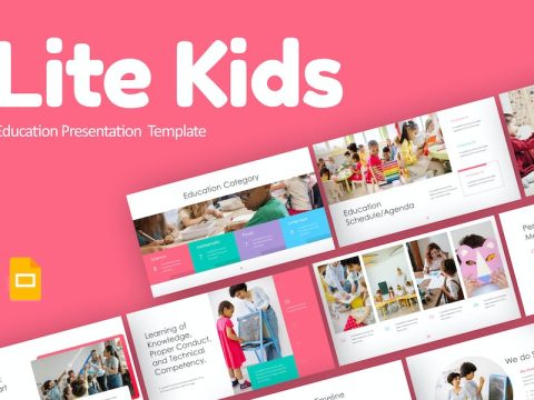 LiteKids Pink Creative Education Google Slides P99JRMD