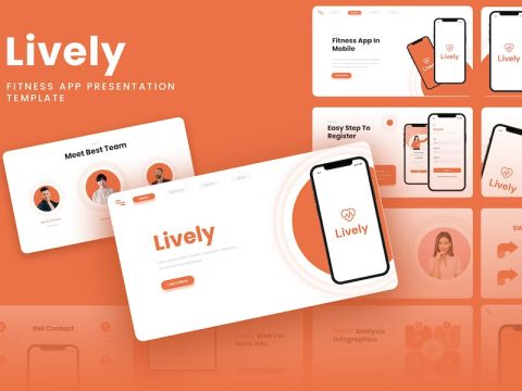 Lively - Fitness App & SAAS Google Slides Template JBVF9D2