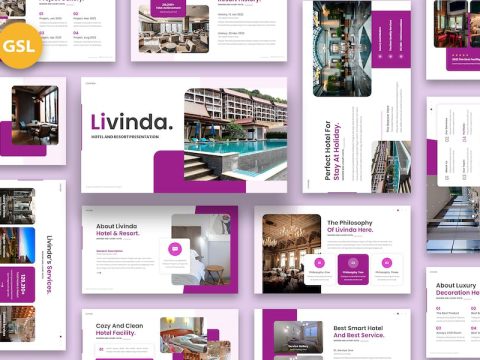 Livinda - Hotel and Resort Google Slides HFND8RJ