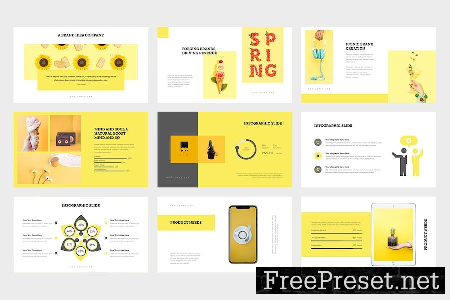 Lomeo : Creative Yellow Google Slides 9MQTW4A