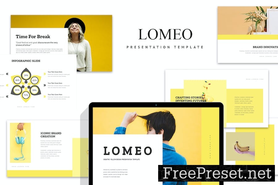 Lomeo : Creative Yellow Google Slides 9MQTW4A