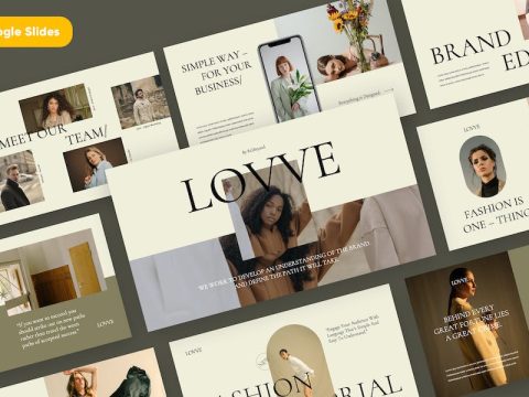 LOWWE - Aesthetic Elegant Google Slides HGT6HGG