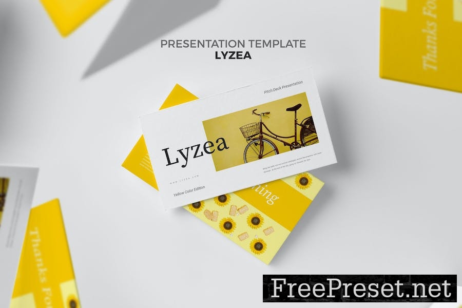 Lyzea : Pitch Deck Yellow Google Slides Template VZ5PJH8