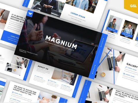 Magnium - Elegant Business Google Slides Template Q9R42Y5