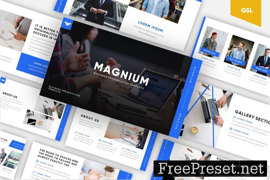 Magnium - Elegant Business Google Slides Template Q9R42Y5