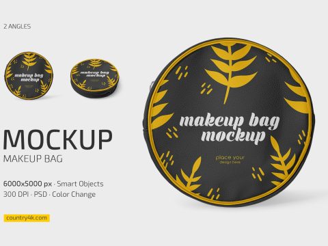 Makeup Bag Mockup Set 10312639