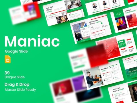 Maniac - Business Google Slide Template JSJ8636