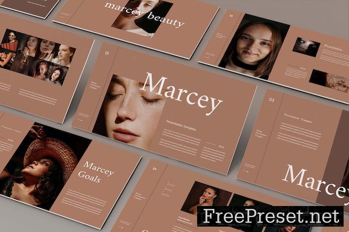 Marcey Business Presentation Google Slide Template 9JM4YQ3