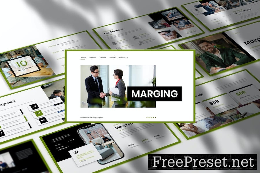 Marging - Business Presentation Google Slide ESR42XQ