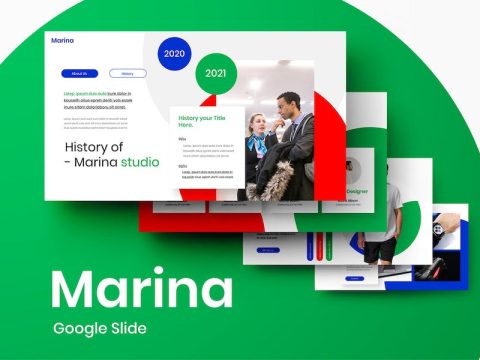 Marina - Business Google Slide Template TGJNL38