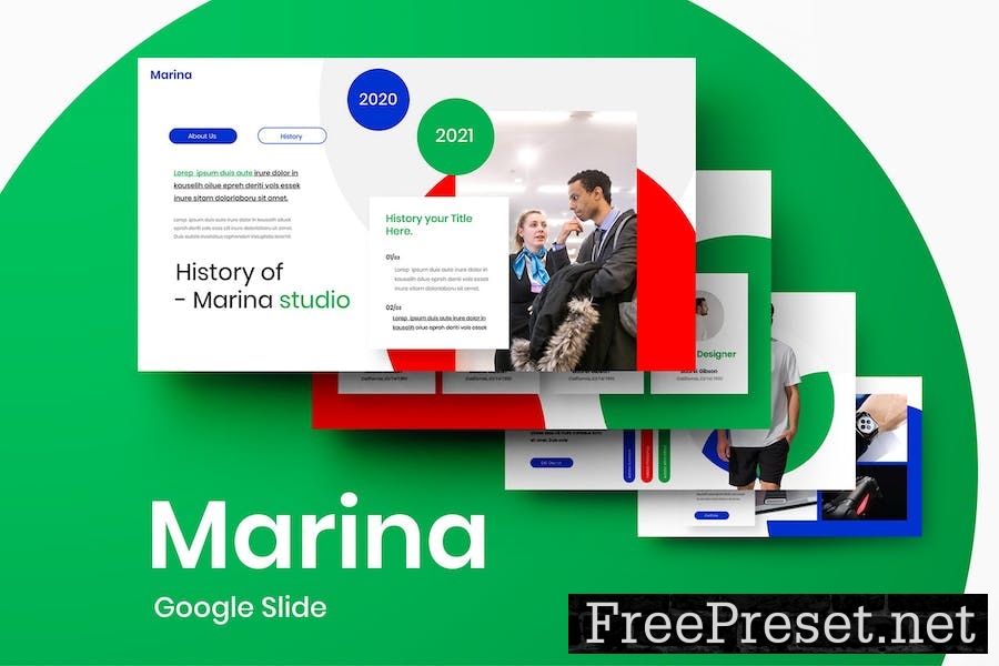 Marina - Business Google Slide Template TGJNL38