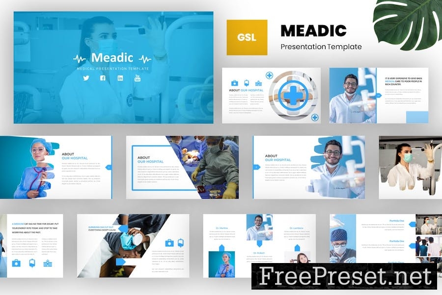 Meadic - Medical Google Slides Template 8ZYQ5HC