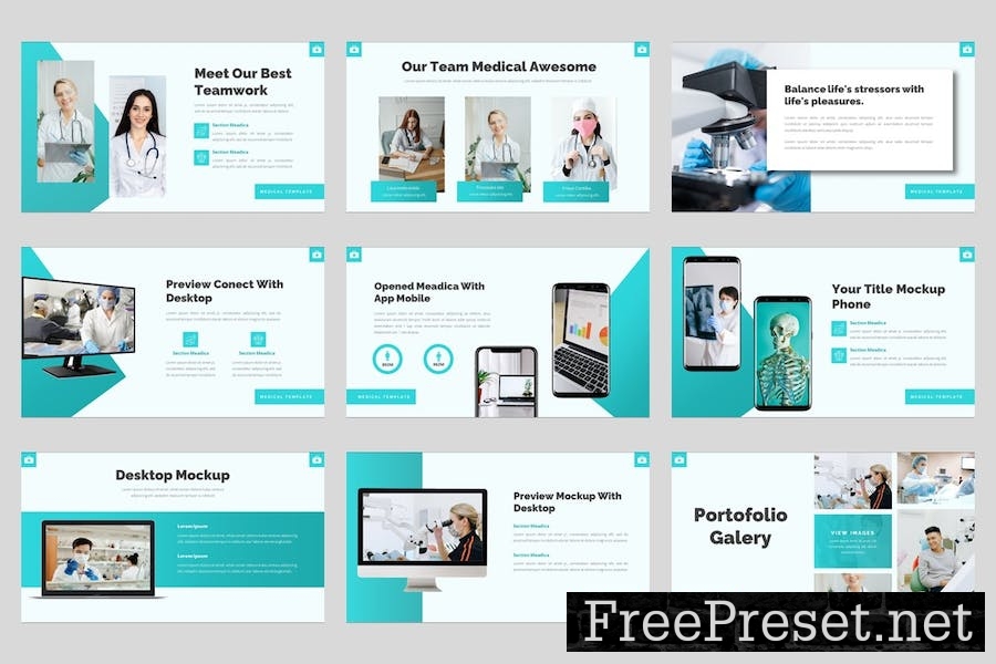 Meadica - Medical Google Slides Template YUP2QNY