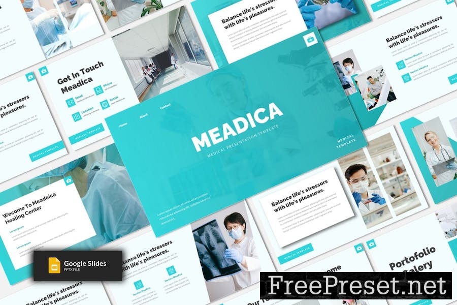 Meadica - Medical Google Slides Template YUP2QNY