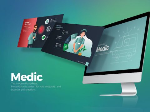 Medic Infographic Google Slides B2PWHQG