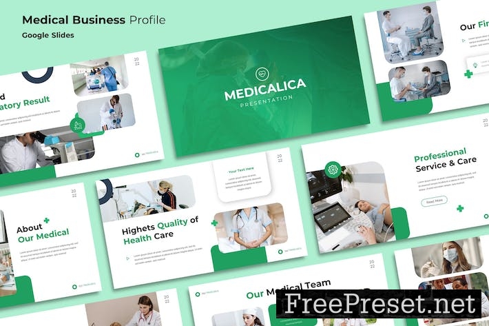 Medical Business Profile Google Slides MN6CQ48