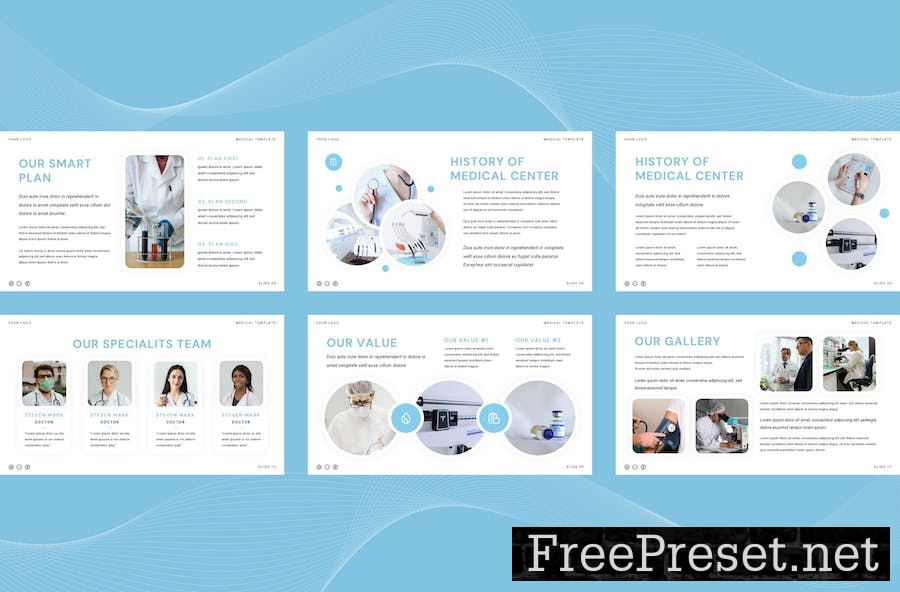 Medical Center Presentation Template D8M94ML