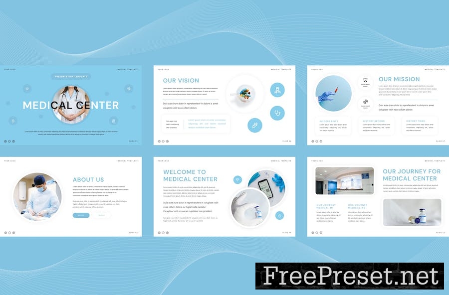 Medical Center Presentation Template D8M94ML