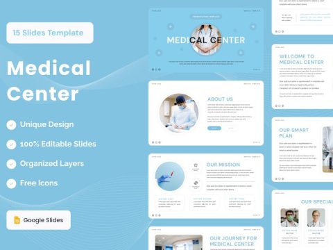 Medical Center Presentation Template D8M94ML