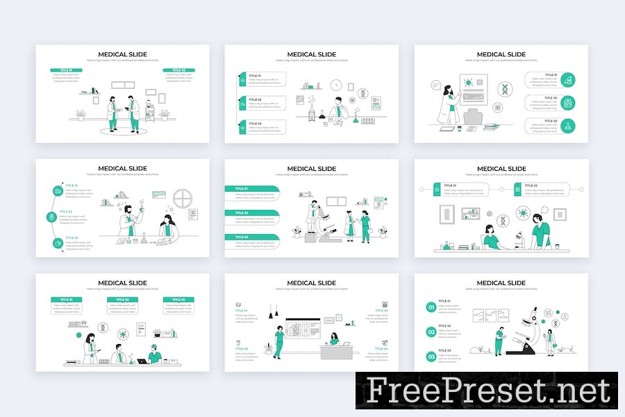 Medical Google Slides Infographics UNLGXK5