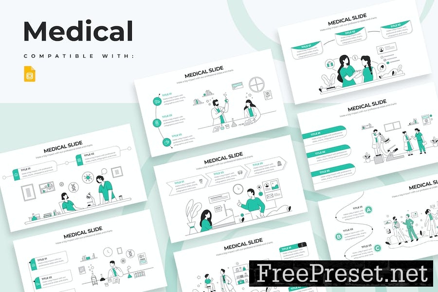 Medical Google Slides Infographics UNLGXK5