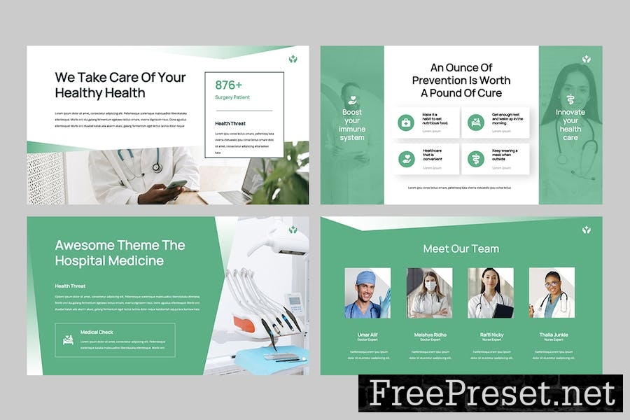 Medical & Healthcare Google Slides Template YKUFZ77