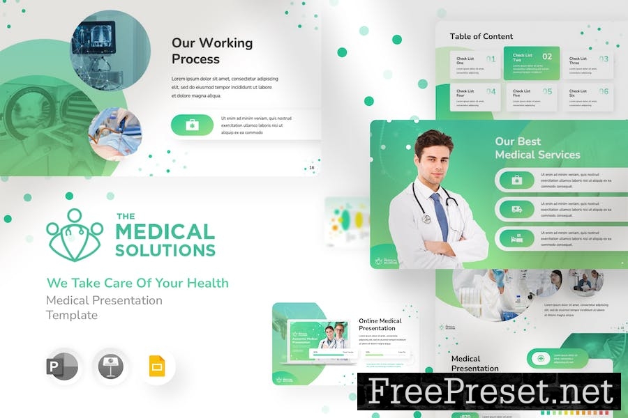 Medical Solution - Google Slide Template 6M6NJBP